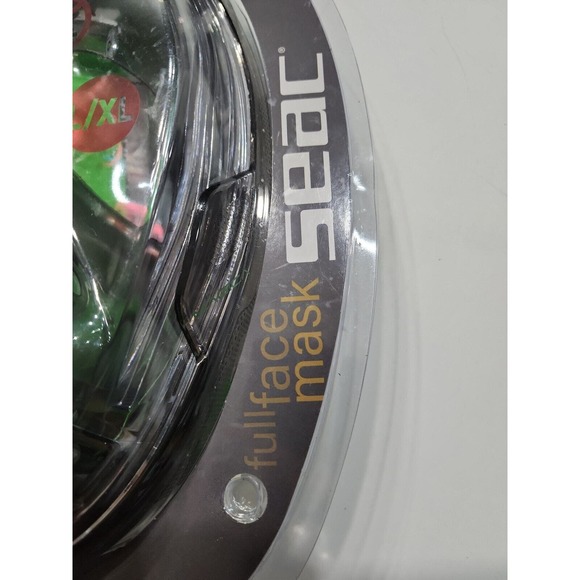Seac FULL FACE MAGICA L/XL GREY CLEAR/ GREEN LIME Mask Snorkel - Picture 5 of 10